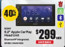 SuperCheap Auto SONY Apple CarPlay Head Unit offer