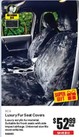 SuperCheap Auto SCA Luxury Fur Seat Covers offer