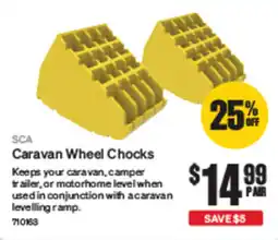SuperCheap Auto SCA Caravan Wheel Chocks offer