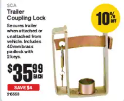 SuperCheap Auto SCA Trailer Coupling Lock offer