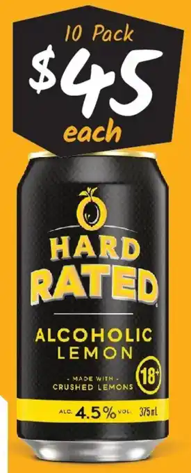 Hard Rated 4.5% Premix Range Cans
