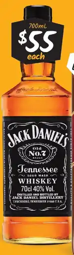 Cellarbrations Jack Daniel's Old Number 7 Tennessee Whiskey offer
