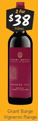 Cellarbrations Grant Burge Vigneron Range offer