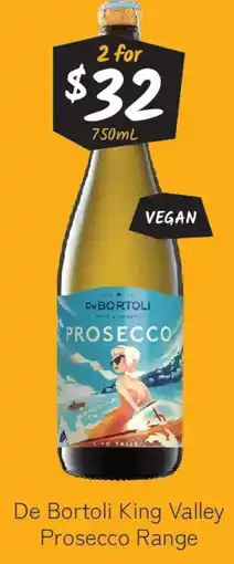 Cellarbrations De bortoli king valley prosecco range offer