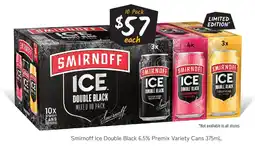 Cellarbrations New Smirnoff DOUBLE BLACK offer