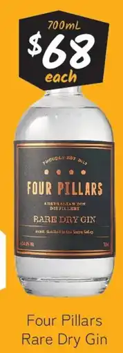 Cellarbrations Four Pillars Rare Dry Gin offer