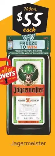 Cellarbrations Jagermeister offer