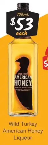 Cellarbrations Wild Turkey American Honey Liqueur offer
