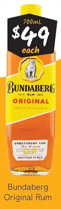 Bundaberg Original Rum