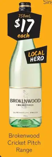 Cellarbrations Brokenwood Cricket Pitch Range offer