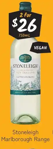Cellarbrations STONELEIGH Marlborough Range Harvest Range offer