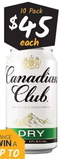 Cellarbrations Canadian club offer