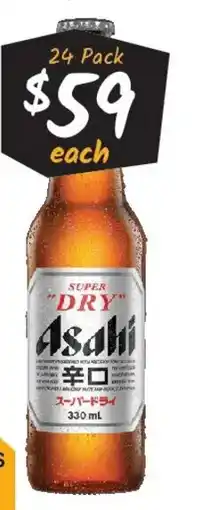 Cellarbrations Super "dry asahi offer