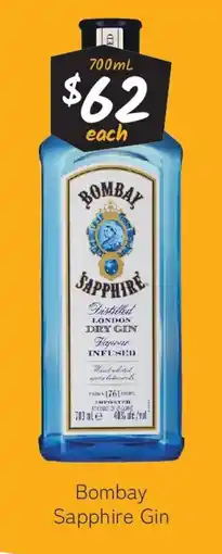 Cellarbrations Bombay sapphire gin offer