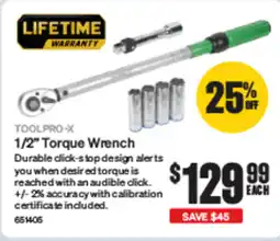 SuperCheap Auto TOOLPRO-X Torque Wrench offer