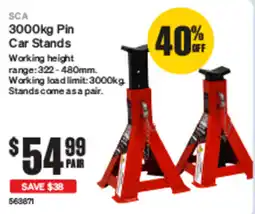 SuperCheap Auto SCA Pin Car Stands offer