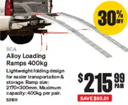 SuperCheap Auto SCA Alloy Loading Ramps offer