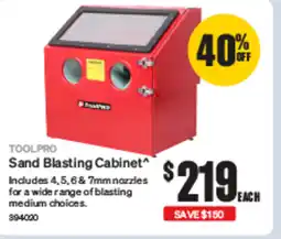 SuperCheap Auto TOOLPRO Sand Blasting Cabinet^ offer