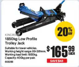 SuperCheap Auto KINCRO Low Profile Trolley Jack offer
