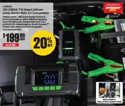 SuperCheap Auto CAROSS 12V 2000A T14 Smart Lithium Jump Starter With Air Compressor offer