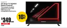SuperCheap Auto Monster 32” Smart TV 12/240V/ Battery Powered offer
