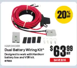 SuperCheap Auto HARDKORR Dual Battery Wiring Kit^ Designed to work with Hardkorr battery box and VSR kit. offer