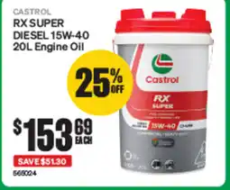 SuperCheap Auto Castrol RX SUPER DIESEL 15W-40 Engine Oil offer