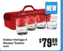 SuperCheap Auto NEW Holden Heritage 4 Glasses Toolbox offer