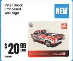SuperCheap Auto NEW Peter Brock Embossed Wall Sign offer