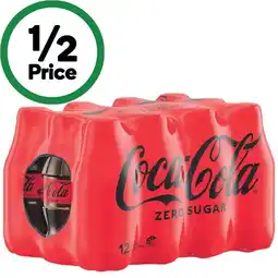 Woolworths Coca-Cola Classic, Zero Sugar or Sprite Soft Drink Varieties 12 x 300ml offer