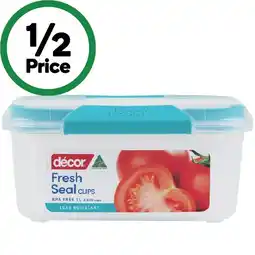 Woolworths Décor Fresh Seal Clips Oblong Container offer