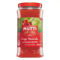 Woolworths Mutti Pasta Sauce offer