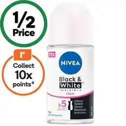 Woolworths Nivea 72hr Roll On Deodorant offer