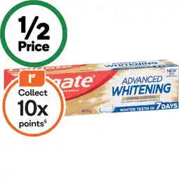 Woolworths Colgate Advanced Whitening Tartar Control Toothpaste offer