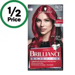 Woolworths Schwarzkopf Brilliance Permanent Hair Colour offer
