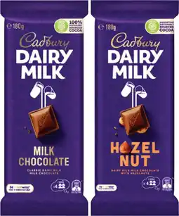 Coles Cadbury Dairy Milk Block Chocolate offer