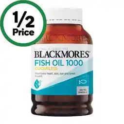 Woolworths Blackmores Odourless Fish Oil 1000mg Capsules offer