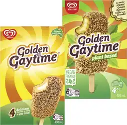 Coles Streets Golden Gaytime Sticks 400mL offer