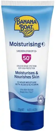 Coles Banana Boat Moisturising Sunscreen Lotion SPF50+ offer