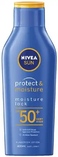 Coles Nivea Sun Protect & Moisture Sunscreen SPF50+ offer