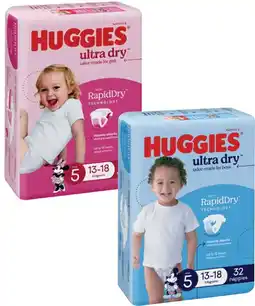 Coles Huggies Ultra Dry Bulk Nappies offer