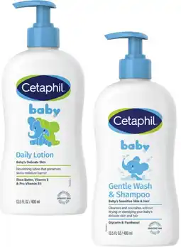 Coles Cetaphil Baby Daily Lotion or Wash & Shampoo 400mL offer