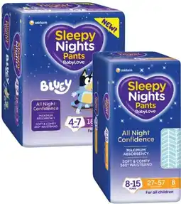 Coles BabyLove Sleepy Night Pants offer