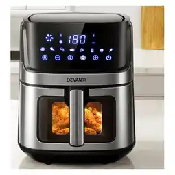 Woolworths Air Fryer Devanti W/LCD Touch panel Stainless Steel offer