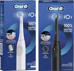 Coles Oral B iO2 Electric Toothbrush White or Black 1 Pack offer