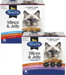 Coles Fussy Cat Cat Food Pouches offer