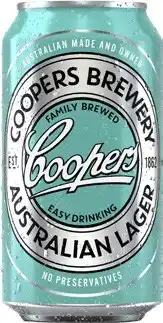 Coles Coopers Australian Lager Cans offer