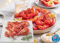 Coles Coles Australian Fresh Cooked Black Tiger Prawns offer