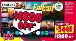 JB Hi-Fi Samsung 65" 4K Smart AI OLED TV offer