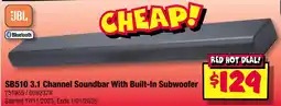 JB Hi-Fi JBL SB510 3.1 Channel Soundbar With Built-In Subwoofer offer
